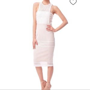 Just Me White Strips Dress